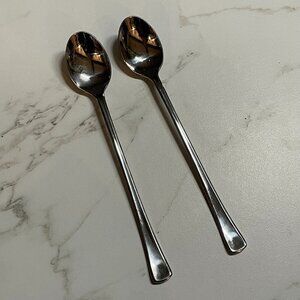 Supreme Cutlery By Towle Stainless Flatware Long Handled Iced Tea Spoon Set of 2